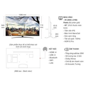 LG Smart Tivi 4K 49 inch 49NANO86TNA NanoCell HDR ThinQ AI images upload woo2Fb9683d4ed67fa13699680350783199ce