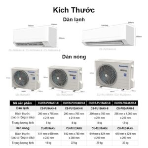 CU/CS-PU12AKH-8 Máy lạnh/ Điều hòa Panasonic Inverter CU/CS-PU12AKH-8 - Công suất 1.5HP-Một chiều images upload woo2Fbab87d321b3b8ee18d862835296cb68d