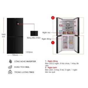 Tủ lạnh Sharp Inverter 362 lít SJ-FX420V-DS images upload woo2Fc1aeb7f5e27c2ce89adb76ee6fbd415c