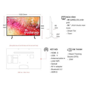 UA50DU7700 - Smart Tivi Samsung 50 Inch Crystal UHD DU7700 4K (2024) UA50DU7700KXXV images upload woo2Fd0214f11ac7a715c1f21d69b2677694f
