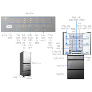 R-HW540RV(X) Tủ Lạnh Hitachi Inverter 540 lít R-HW540RV - Bảo hành chính hãng - Giao Hàng Toàn Quốc images upload woo2Fd29f122ba7259ef7e2bd753037a2f693