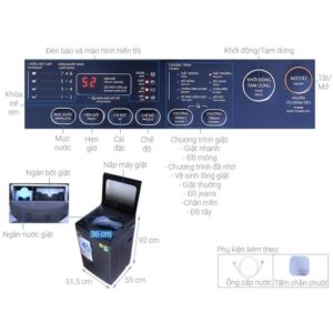 Máy giặt Toshiba 7 Kg AW-L805AV (SG) Mới 100% images upload woo2Fd9189b7f2a947761cabd6579c260b661