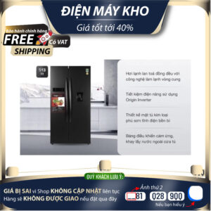 Tủ lạnh Toshiba Inverter 513 lít GR-RS682WE-PMV(06)-MG Mới 100%