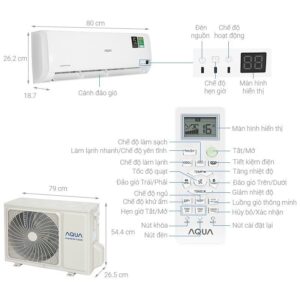Máy lạnh Aqua Inverter 1 HP AQA-KCRV10TR - CHƯA BAO GỒM CÔNG LẮP ĐẶT VÀ VẬT TƯ - Mới 100% images upload woo2Fde64921ad28eb96d280a74f89bfa077f