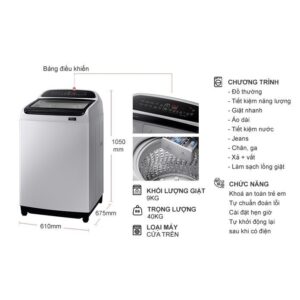Máy Giặt Samsung Inverter WA90T5260BY/SV 9Kg - Mới 100% Mới 100% images upload woo2Fdfaefed436829ecb9aa63924870bbf9d