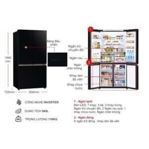 R-WB640VGV0(GBK) - Tủ lạnh Hitachi Inverter 569 lít R-WB640VGV0 (GBK) images upload woo2Fe0a105e2697f5859565242f6624af327