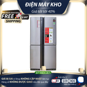 Tủ Lạnh SHARP Inverter 626 Lít SJ-FX630V-ST (4 Cửa) - Bộ khử mùi Nano Bạc Đồng - Hệ thống làm lạnh kép