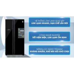 Tủ lạnh Hitachi side by side 2 cửa màu đen R-FS800PGV2(GBK) - Mới 100% Mới 100% images upload woo2Ff093889e36f074fe09cbe94997792f8e