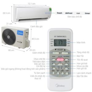 Máy lạnh Midea Inverter 1 HP MSAFA-10CRDN8 100% Chuẩn images upload woo2Ff17134fa3641567fb1dc874e6ecdd018