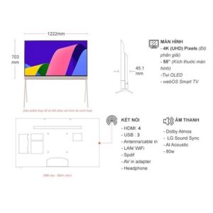 Smart Tivi OLED Evo Posé LG 4K 55 inch 55LX1QPSA.ATV images upload woo2Ffbfbd0a875e4c1963fb3b5356e639814