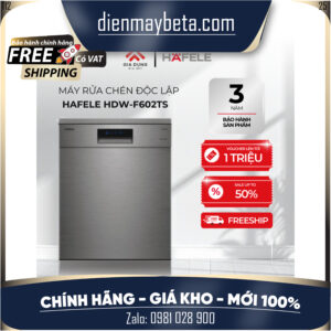 Máy Rửa Chén Độc Lập Hafele HDW-F602TS (535.29.551) - 3-4 bữa ăn Việt (14 bộ Châu Âu) - Bảo hành 36 tháng