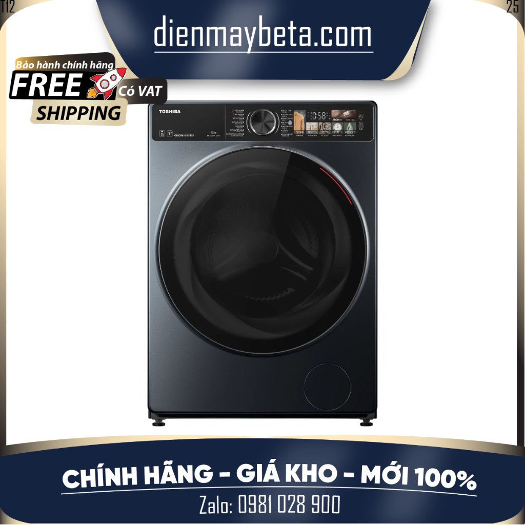 Máy Giặt Toshiba Inverter 13 Kg TW-T25BZP140MWV(MG)