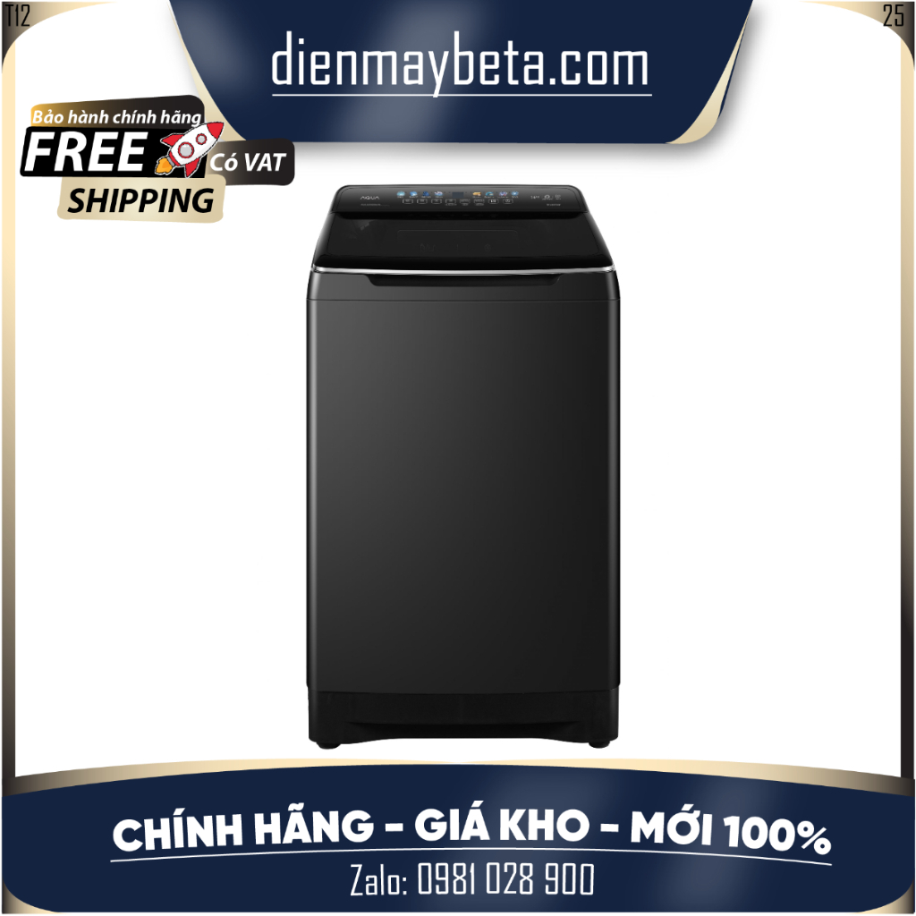 AWM14-B2158L(B) 14 Kg | AWM16-B2158L(B) 16 Kg - Máy Giặt Lồng Đứng Aqua