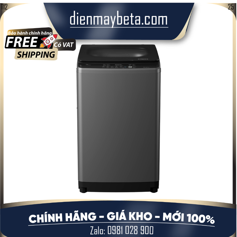 [MỚI 2025] Máy giặt cửa trên Hitachi 9kg LTL 09MV00 GG Smart Wash – Sấy luồng khí,Giặt thông minh